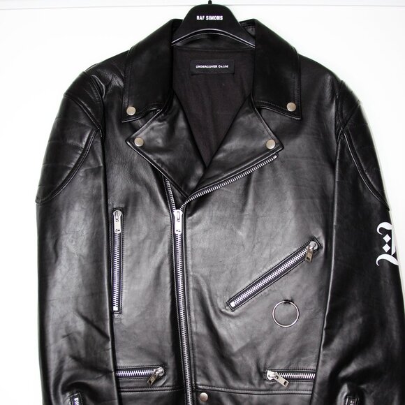 BNWT SS19 UNDERCOVER BOOTLEG TRUTH LEATHER JACKET 3 - Picture 2 of 15